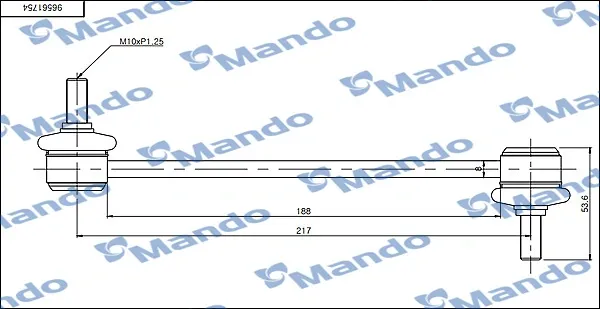 Стійка стабілізатора заднього SLD0003 Mando