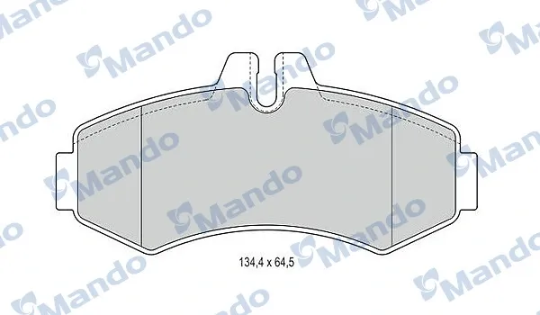 Передні тормозні колодки MBF015660 Mando