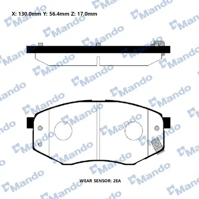 Передні тормозні колодки RMPH44 Mando