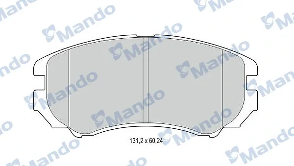 Передні тормозні колодки MBF015308 Mando