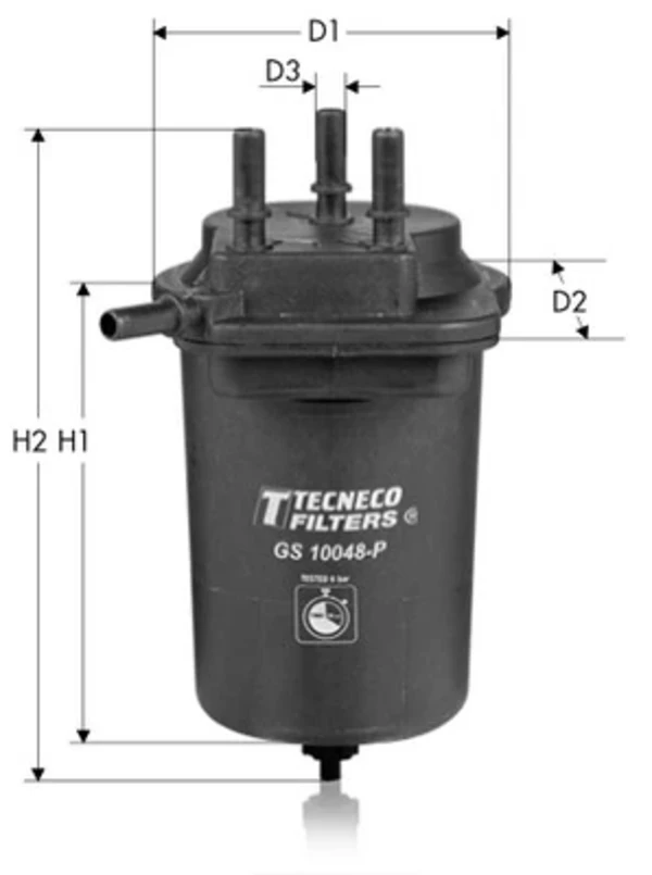 Паливний фільтр GS10048P Tecneco