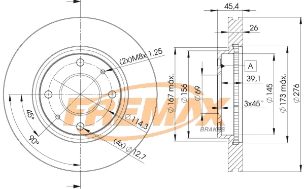 Гальмівні диски передні BD6070 Fremax