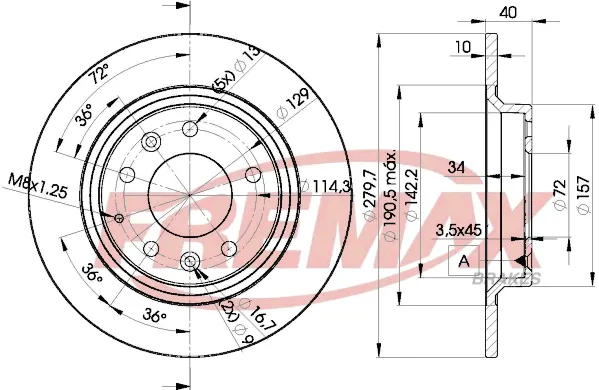Гальмівні диски BD3268 Fremax