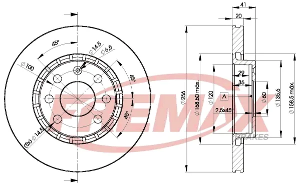 Гальмівні диски передні BD9046 Fremax