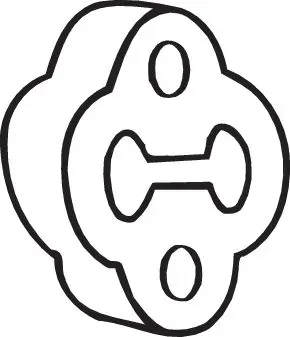 Подушка глушника Toyota Avensis II