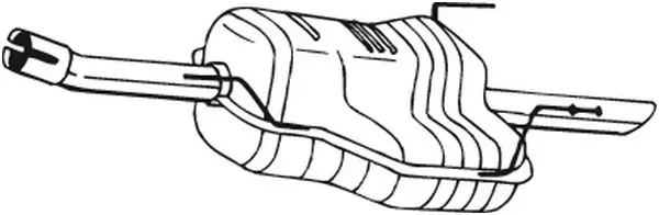 Глушник, задня частина 185487 Bosal