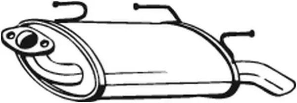Глушник, задня частина Nissan Almera TINO