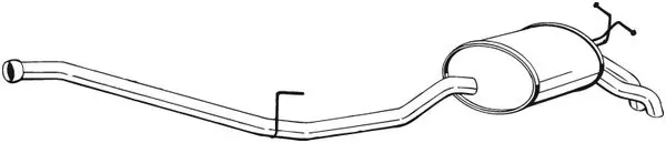 Глушник, задня частина 287087 Bosal