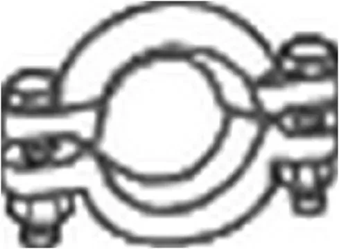 Кронштейн/хомут глушника, передній 254933 Bosal