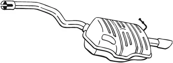 Глушник, задня частина 220453 Bosal
