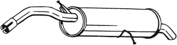 Глушник, задня частина 190243 Bosal