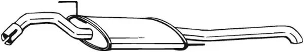 Глушник, задня частина Volkswagen Passat B3, B4