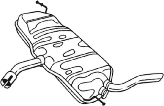 Глушник, задня частина 233077 Bosal