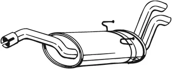 Глушник, задня частина Citroen Evasion 22, U6