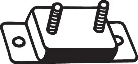 Подушка глушника 255262 Bosal