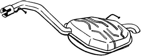Глушник, задня частина 235187 Bosal