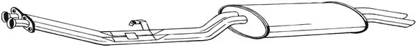 Глушник, задня частина 285053 Bosal