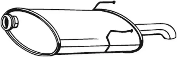 Глушник, задня частина Peugeot 406 8E, F
