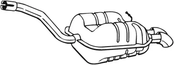 Глушник, задня частина 233547 Bosal