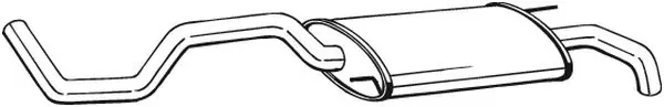 Глушник, задня частина Seat Cordoba 6K2, C2