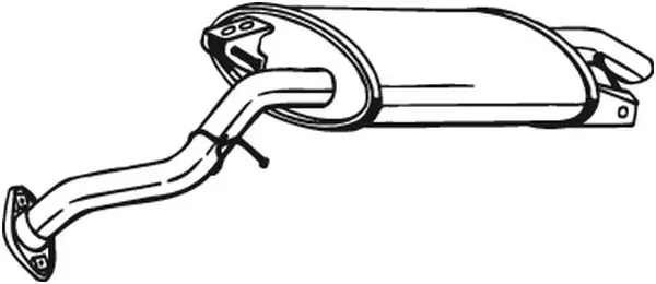 Глушник, задня частина 228081 Bosal