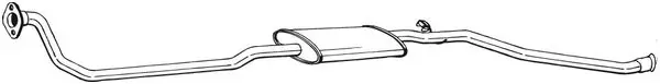 Глушник, передня частина 293111 Bosal
