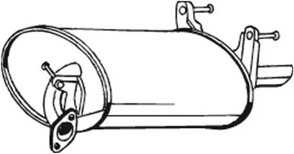 Глушник, задня частина 228427 Bosal