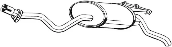 Глушник, задня частина 175345 Bosal