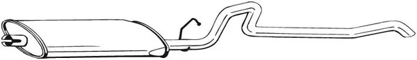 Глушник, задня частина 287183 Bosal
