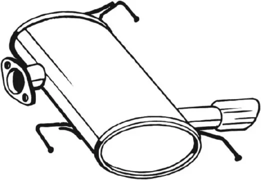 Глушник, задня частина 247009 Bosal
