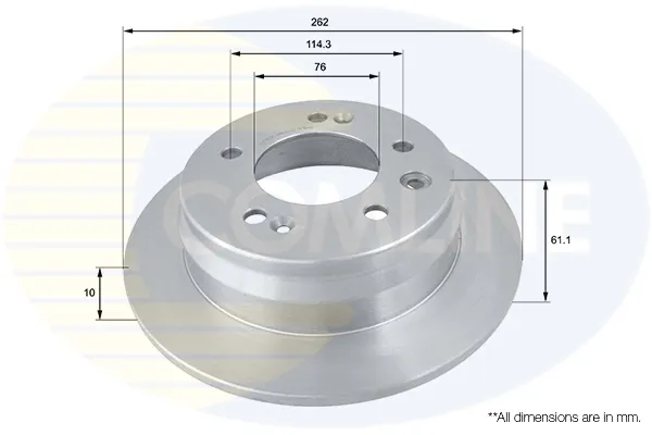 Гальмівні диски ADC1090 Comline