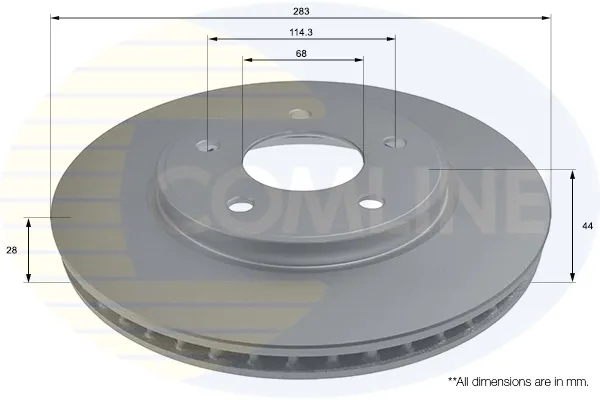 Гальмівні диски передні ADC0296V Comline