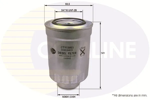 Паливний фільтр CTY13003 Comline