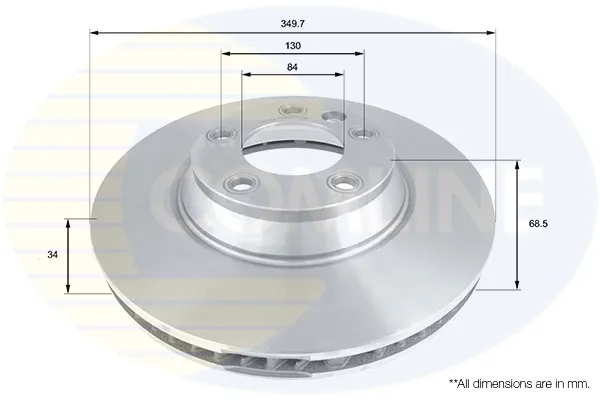 Гальмівні диски передні ADC1459V Comline