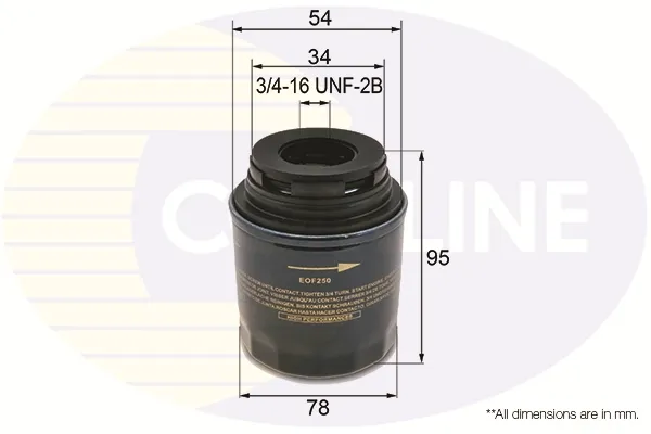 Масляний фільтр EOF250 Comline