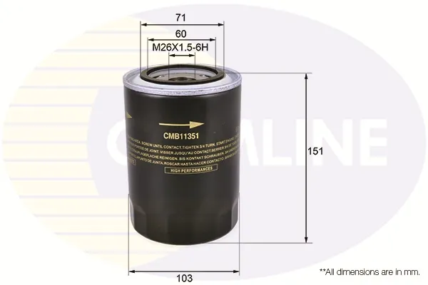 Масляний фільтр CMB11351 Comline