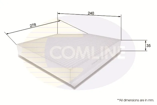 Фільтр салону EKF106 Comline