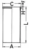 Гільза поршнева 89451110 Kolbenschmidt