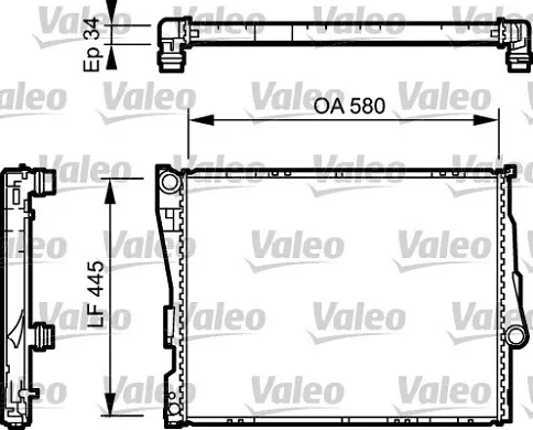 Радіатор 734276 VALEO