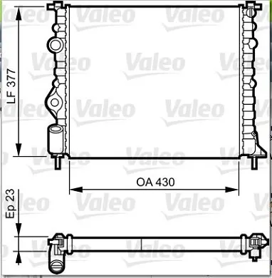 Радіатор 731378 VALEO