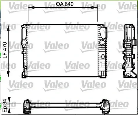 Радіатор 732849 VALEO