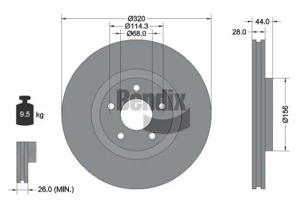Гальмівні диски передні Nissan Qashqai +2 I