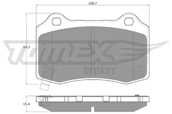 Задні гальмівні колодки TX1881 Tomex