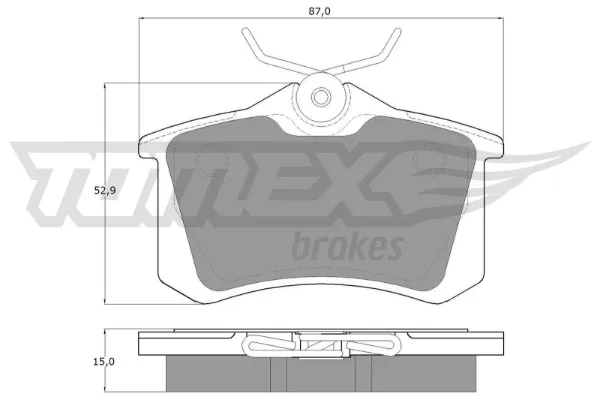 Задні гальмівні колодки TX1078 Tomex