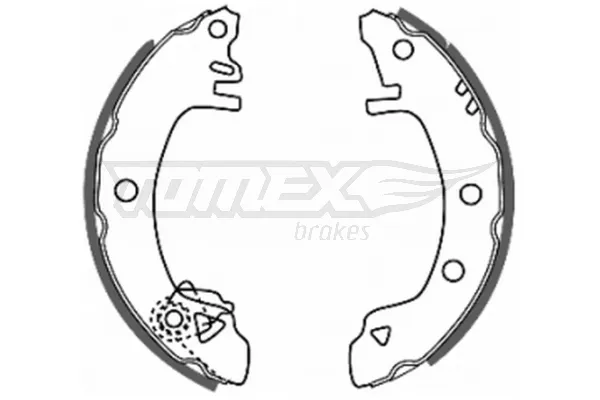 Колодки гальмові задні, барабанні TX2032 Tomex