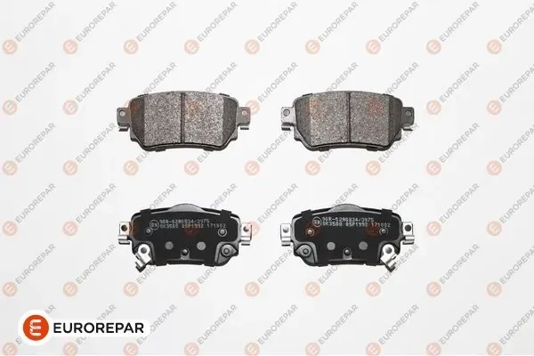 Задні гальмівні колодки 1667816580 Eurorepar