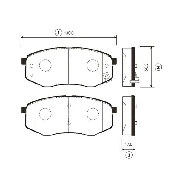 Передні тормозні колодки GK0495 CTR