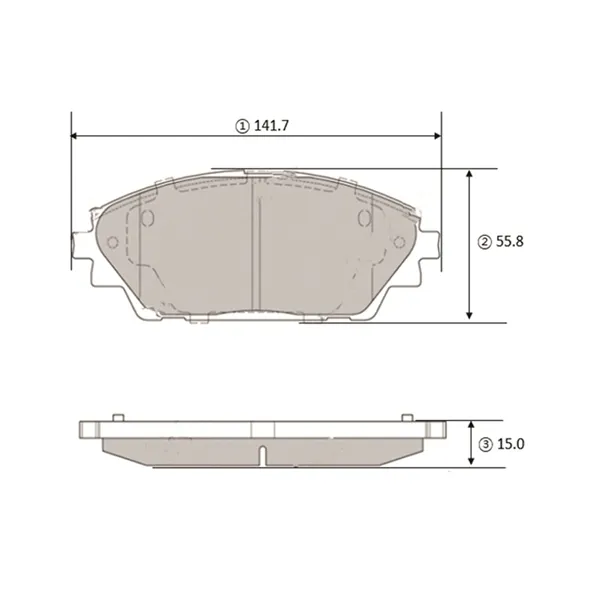 Передні тормозні колодки GK1446 CTR