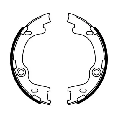 Колодки ручника C00325ABE ABE