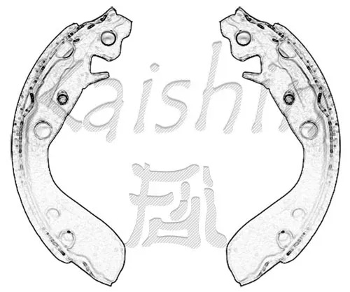 Колодки гальмові задні, барабанні K5534 Kashiyama